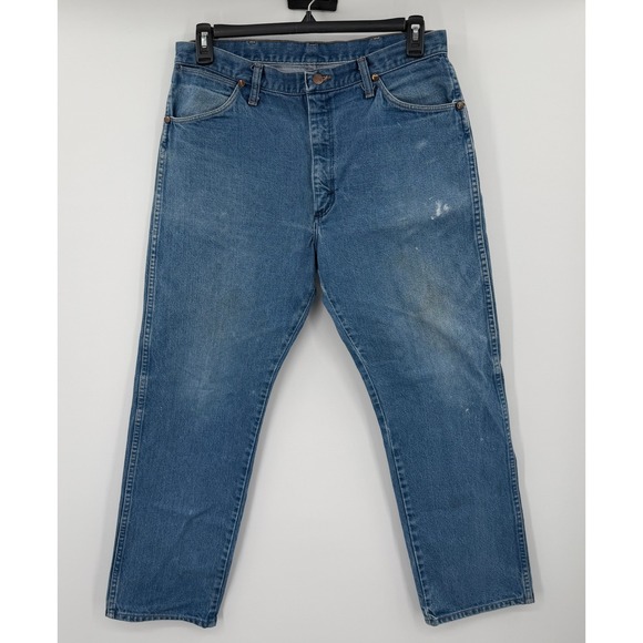 Wrangler Other - Wrangler 13MWZ Cowboy Cut Jeans‎ Mens 33x30 Blue Denim Straight Leg Vintage USA